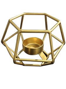 Nordic Iron Wire Geometric Candle Holder Rose Gold Tealight Candle Stand Luxury Desk Votive Ornaments Home Tea Light Holder - Product Image 4
