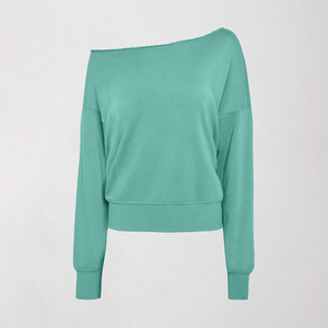 Sweat-shirt surdimensionné en coton éponge personnalisé 2026 pour femme, respirant, brodé, long, automne-hiver - Product Image 6