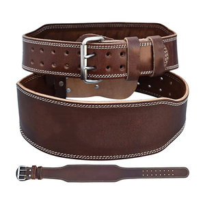 High Quality Cowhide Leather Gym Fitness Workout Weightlifting <b>Belt</b> Customized Premium Professional Protection Non-Slip Power - Product Image 1