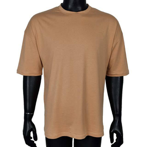 T-shirt OEM surdimensionné 220 g/m² en coton 100 % personnalisé, col rond, broderie et impression de logo, coupe classique, couleur unie, décontracté, vente en gros - Product Image 5