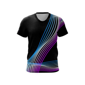 เสื้อยืดคอกลมแขนสั้นผู้ชาย ทรงปกติ สไตล์ลำลอง สีพื้น ผ้าถัก 100% ผ้าฝ้ายเจอร์ซีย์ - Product Image 3