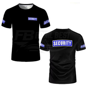 Camiseta de Uniforme de Seguridad, Clásica, para Guardias de Seguridad, Ropa de Trabajo Profesional con Estampado 3D Frontal, de Algodón Ligero y Transpirable - Product Image 3