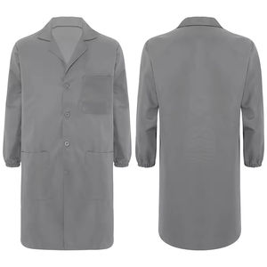 Blouse de laboratoire unisexe de qualité supérieure, design élégant, à manches longues, en tissu peigné, pour médecins et personnel infirmier, séchage rapide - Product Image 1