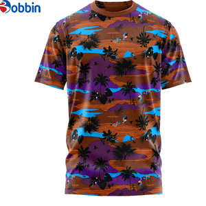 Camiseta Sublimada Personalizada para Hombre, Cuello Redondo, Manga Corta, Corte Regular, Material Antiencogimiento de Spandex/Poliéster, Estilo Único - Product Image 5