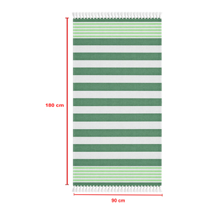 Serviette de plage turque Fouta 100% coton, motif rayé teint en fil, légère, séchage rapide, serviette de hammam, logo personnalisé, fournisseur en gros. - Product Image 6