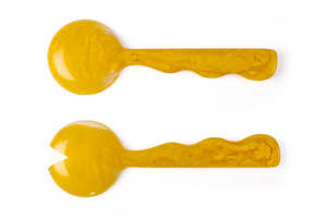 Juego de Cucharas para Servir Ensaladas de Resina de Diseño de Lujo, 10 ml, Mango Largo, Acabado Espejo, Ligeras, Duraderas, Ecológicas, Grosor de 5 mm - Product Image 2
