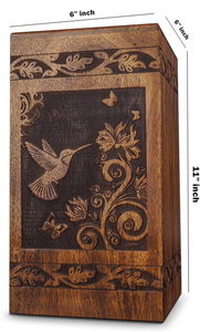 Urnes funéraires en bois pour cendres humaines adultes, personnalisables - Product Image 2