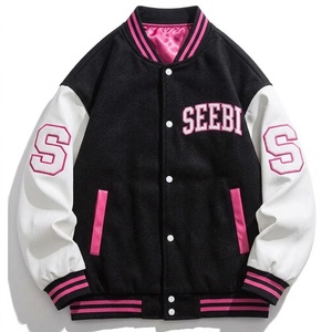Vêtements d'équipe, broderie personnalisée, impression personnalisée, veste varsity unisexe à porter au quotidien - Product Image 1