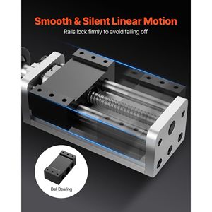 Attuatore Lineare di Alta Precisione con Corsa Effettiva di 100 mm, Guida Lineare CNC, Doppio Asse Ottico, Vite a Ricircolo di Sfere C7 100 - Product Image 4