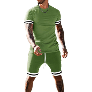 Conjunto de 2 Piezas para Hombre, Fabricante, Camiseta de Algodón, Pantalones Cortos Cargo, Casual, Verano, OEM, ODM, Suministro al por Mayor - Product Image 4