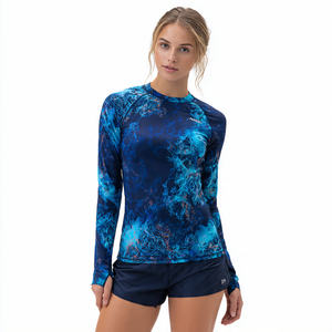 Camiseta de Compresión de Manga Larga con Estampado de Camuflaje para Mujer, Ropa Deportiva - Product Image 5