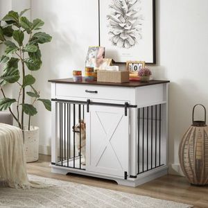 Small to Medium Dog <b>Crate</b> Furniture Indoor Kennel for Puppies Pet Cage - Product Image 2