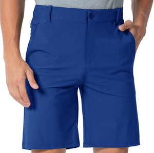 Shorts décontractés en coton imprimé pour hommes, coupe slim, shorts chino d'été avec poches - Product Image 1