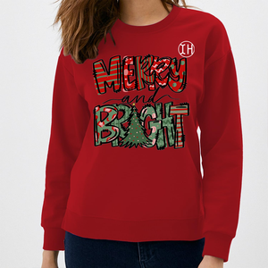 Sudadera Personalizada para Mujer, con Estampado de Rayas y Puntos, de Felpa, Transpirable, Ecológica, con Cuello Redondo, para Invierno, Navidad - Product Image 4