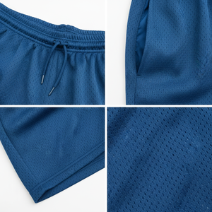 Shorts de course en mesh pour hommes, respirants, légers, séchage rapide, cordon de serrage, taille élastique, poches, fabrication OEM personnalisée, vente en gros - Product Image 5