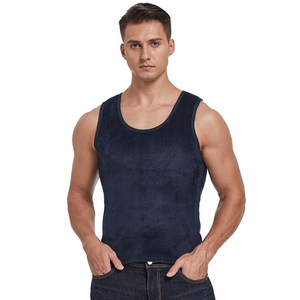 Chaleco de punto grueso y cálido para hombre con camiseta sin mangas en el interior, ideal para deportes y fitness en otoño e invierno. - Product Image 6