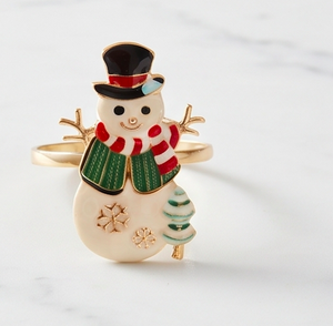 Ronds de serviette festifs pour la décoration de table de Noël, les dîners de fin d'année, les cadeaux et la décoration de repas saisonnière joyeuse - Product Image 2