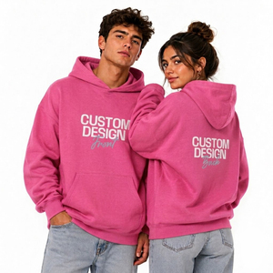 Sweat-shirts à capuche unisexes surdimensionnés en coton épais de haute qualité 100% coton, luxe, épaules tombantes, pour hommes - Product Image 1