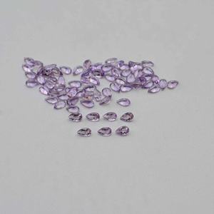 4mm 6mm Natural Pink Amethyst Faceted Pear Cut Loose Semi Precious Gemstone AAA Grade Handmade India Third Party Certified - Product Image 2