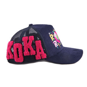 Gorra Trucker de Malla con Estampado Koka Flock, Logotipo Bordado, Estilo Urbano Unisex, Ajustable, Diseño de 6 Paneles, Primavera-Verano - Product Image 1