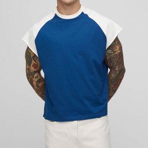 Reglan Sleeves Stringer Men's High Quality Wholesale Round Neck Cropped Design Tank Top OEM Multi Color Streetwear Fashionable - Product Image 4