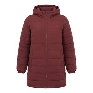 Manteau d'hiver matelassé long et léger pour femme, avec capuche, chaud, mi-long, isolé, décontracté, vente en gros - Product Image 4