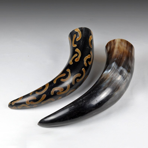 Corne à boire polie 100% corne de buffle - Corne à souffler viking écologique par Perfect Enterprises - Product Image 4