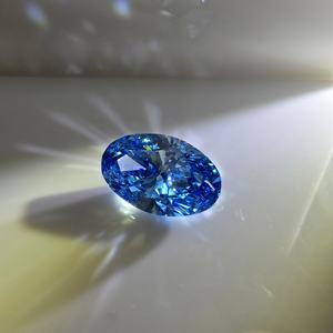 Diamante cultivado en laboratorio, ovalado, azul intenso, brillante, certificado por IGI, 4.5 quilates, VS1, piedra suelta para la elaboración de joyas. - Product Image 4