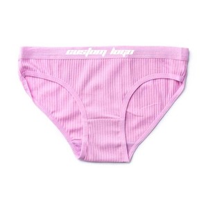 <b>Men's</b> High-Rise Quick Dry Custom Logo <b>Bikini</b> Briefs with Breathable Knitted Fabric & Print Pattern - Product Image 2