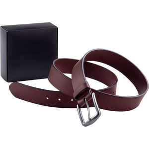 Cinturones de Cuero Genuino de Color Sólido Casuales para Hombre, Más Vendidos, Transpirables, Duraderos, Ligeros, con Hebilla Cuadrada - Product Image 4