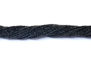 Turmalina Negra AAA+ de 2.5mm, Cuentas Redondas Microfacetadas, Turmalina Natural, Piedra Semipreciosa, Cuentas Sueltas para la Fabricación de Joyería - Product Image 2