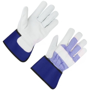 Gants de travail en cuir de vachette grainé haute performance, doux, confortables et à texture lisse, pour le jardinage domestique - Product Image 4