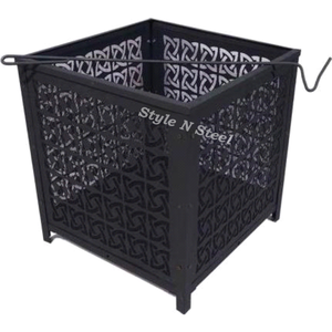 Brasero Moderno de Hierro con Pintura Resistente al Calor, Diseño Independiente, Calentador Exterior para Leña/Carbón - Product Image 1