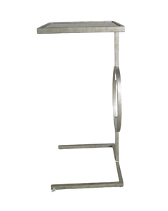 Table d'appoint moderne en bois, ronde, avec plateau en verre, style antique, pour chambre à coucher, salon - Product Image 6