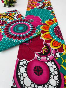 Premium South African African Wax Print 100% Cotton Textile for Fashion Crafts and Accessories - Product Image 4