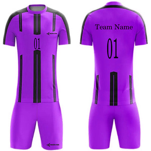 Daizen Star Custom Men's Soccer Jersey Set Yellow Black Striped Sublimated Moisture Wicking Quick Dry Polyester Short Sleeve - Product Image 2