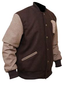 เสื้อแจ็คเก็ต Letterman ผู้ชาย แฟชั่นสตรีทแวร์ลำลอง ผู้ผลิตเสื้อแจ็คเก็ต Varsity ขนสัตว์แบบกำหนดเองสำหรับผู้ชาย - Product Image 2