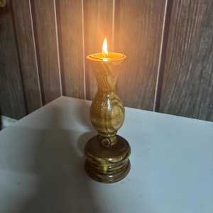 Portavelas de Madera de Mango Hecho a Mano, Regalo Decorativo Navideño, Candelabro de Madera Colorido, Decoración Festiva para el Hogar - Product Image 3