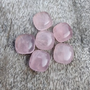 Cabochons en quartz rose naturel de 5 mm, formes fantaisie, dos plat, qualité excellente, pierres précieuses en vrac, toutes tailles disponibles - Product Image 6