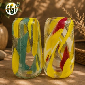 Pot de fleurs en verre transparent pour arrangement floral - Product Image 3