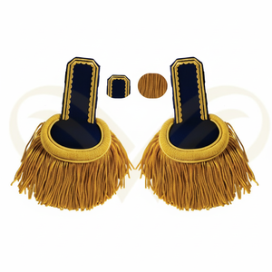 Épaulettes personnalisées brodées à la main de haute qualité, avec glissière ergonomique, pour uniforme et équipement de défense personnel - Product Image 6