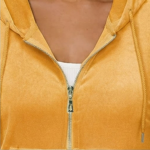 Produit le plus vendu, sweat-shirt en velours uni pour femmes, tissu doux et confortable, sweat-shirts en velours pour femmes en couleur unie - Product Image 4