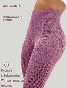 Leggings de yoga pour femmes, taille haute, extensibles, respirants, écologiques, séchage rapide, tissu doux, vêtements de sport, longueur intégrale, pour l'entraînement - Product Image 5