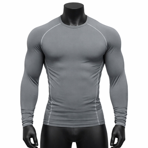 Rashguard MMA, Rashguard BJJ, T-shirt de compression, Rashguard MMA pour hommes, personnalisez votre propre logo, Rashguard sublimé à manches longues - Product Image 3