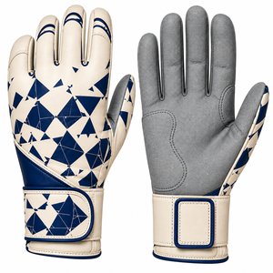 Dernier design, gants de frappe de baseball professionnels personnalisés avec logos, fermeture auto-agrippante, cuir respirant, paume antidérapante, ambidextres - Product Image 4