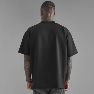 High Quality Screen Print 100% Cotton Long Oversized Eco-Friendly T Shirt Vintage <b>Drop</b> Shoulder Light Weight Custom Breathable - Product Image 5