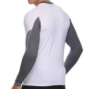 Rashguard pour homme à séchage rapide et confortable, couleur unie, manches longues, pour le fitness - Product Image 5