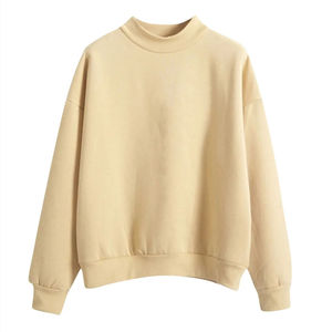 Sweat-shirt unisexe décontracté à col rond, tricoté, couleur unie, manches longues, coupe ajustée, style streetwear hiver - Product Image 4