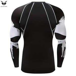 Camiseta Deportiva de Manga Larga con Cuello Redondo para Hombre, Ropa Deportiva Activa, Cómoda, de Secado Rápido, para Gimnasio - Product Image 2