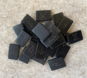 <b>Engraved</b> Horn Runes, Elder Futhark, Viking Divination <b>Tool</b> by blossom craft india - Product Image 1